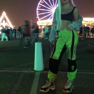 FOX MOTORSPORTS NEON GREEN MOTORCYCLE PANT